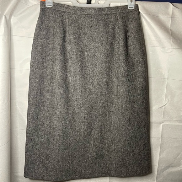 Vintage Ira Joyce Pure 100% Wool Made in USA Midi  Pencil Skirt | Size 16 - Picture 3 of 11